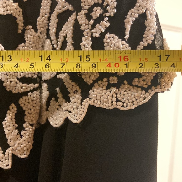 Jkara Beaded Black Maxi Dress - sz12 - Picture 11 of 12